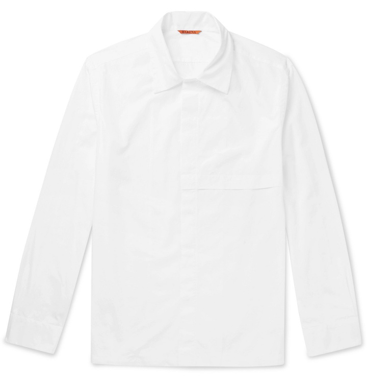 Photo: Barena - Panelled Cotton-Poplin Shirt - White