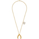 Alighieri Gold Pearl The Flashback and The River Necklace