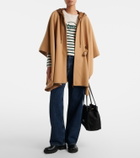 Moncler Belted wool-blend cape