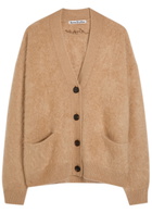 Acne Studios Brushed Cashmere Cardigan Light Brown