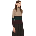 Marni Multicolor Ribbed Turtleneck