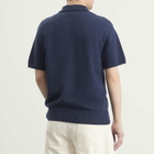 Palmes Men's Cotton Knit Polo in Navy