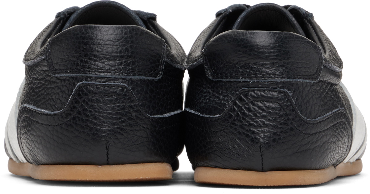 System Black Leather Sneakers
