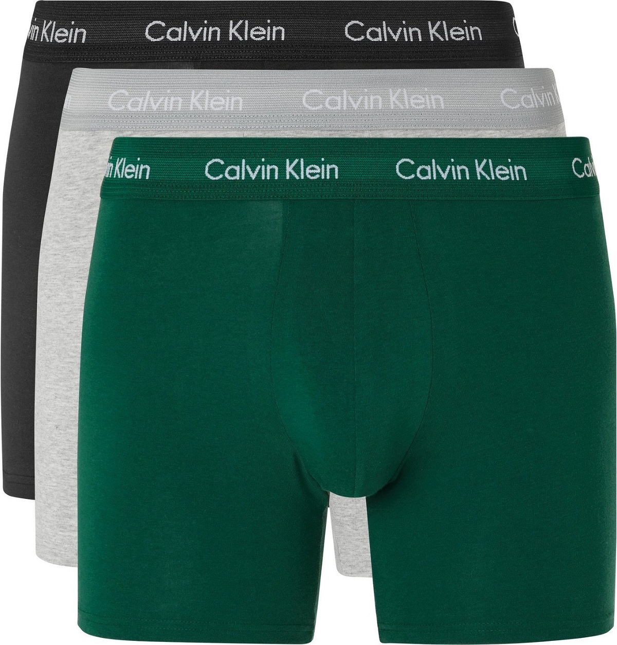 White Pack of three cotton-blend boxer briefs, Calvin Klein Underwear