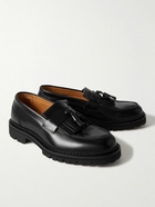 Mr P. - Jacques Fringed Leather Loafers - Black