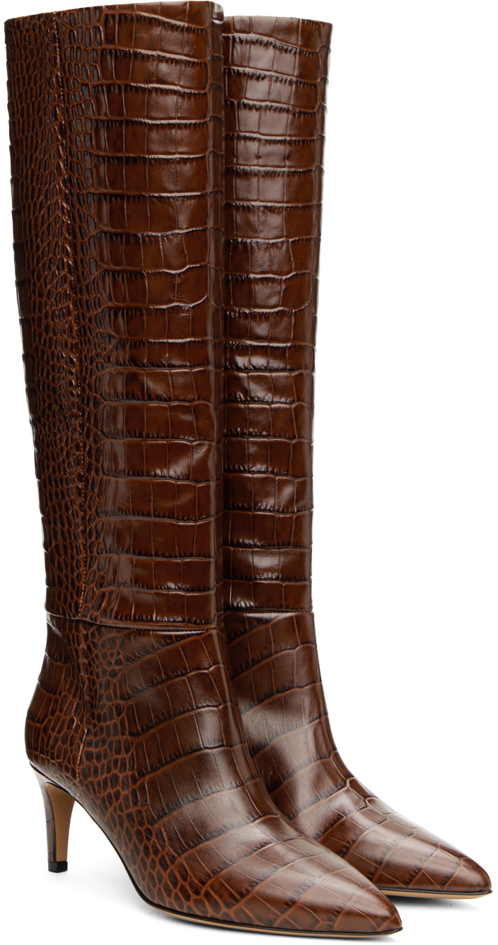 Paris Texas Brown Stiletto 60 Tall Boots Paris Texas