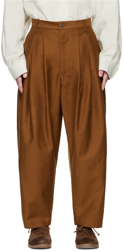 Photo: Hed Mayner SSENSE Exclusive Brown Trousers