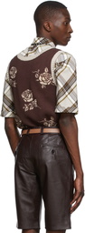 Ernest W. Baker Brown Cotton Vest