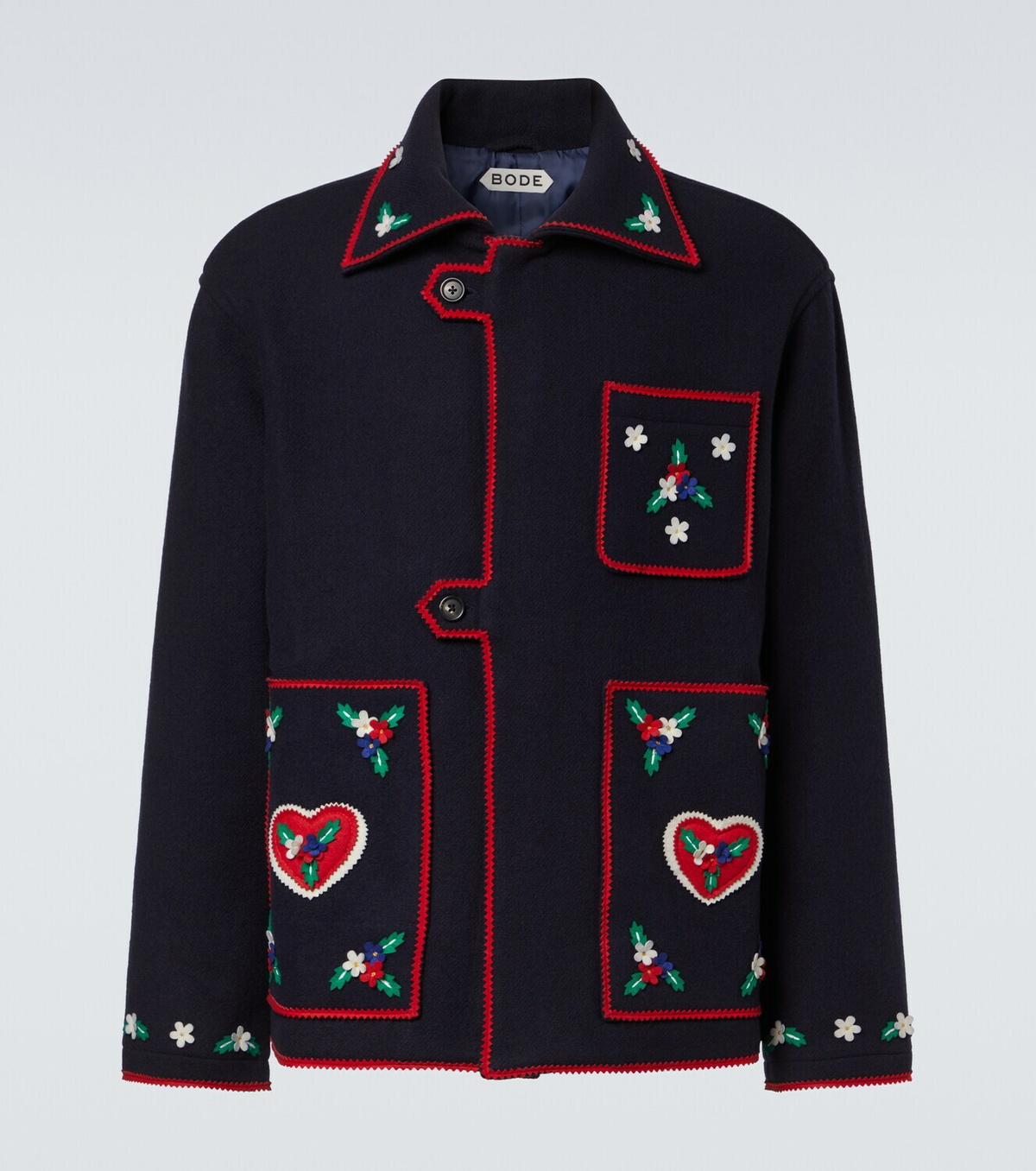 Bode Carroll embroidered wool jacket Bode