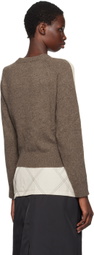 Kijun Brown Merino Wool Sweater.
