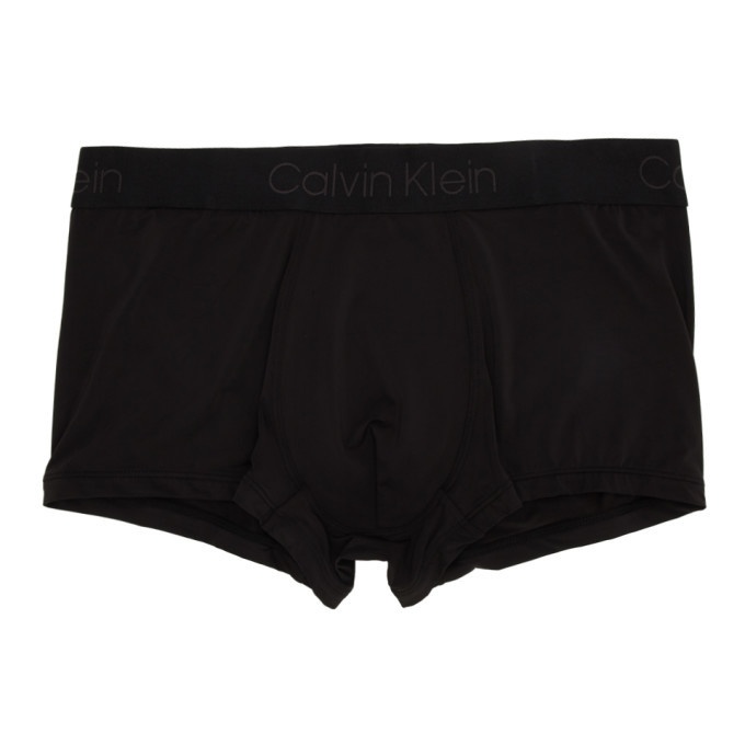 Photo: Calvin Klein Underwear Black Modulus Micro Low-Rise Boxer Briefs