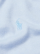 Polo Ralph Lauren - Logo-Embroidered Cotton and Recycled Cashmere-Blend Sweater - Blue