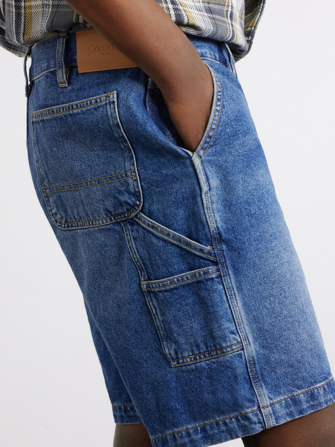 Corridor - Straight-Leg Denim Shorts - Blue