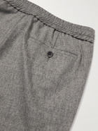 Mr P. - Slim-Fit Stretch Virgin Wool and Cashmere-Blend Felt Trousers - Gray
