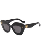 Loewe Eyewear Women's Anagram Sunglasses in Black 