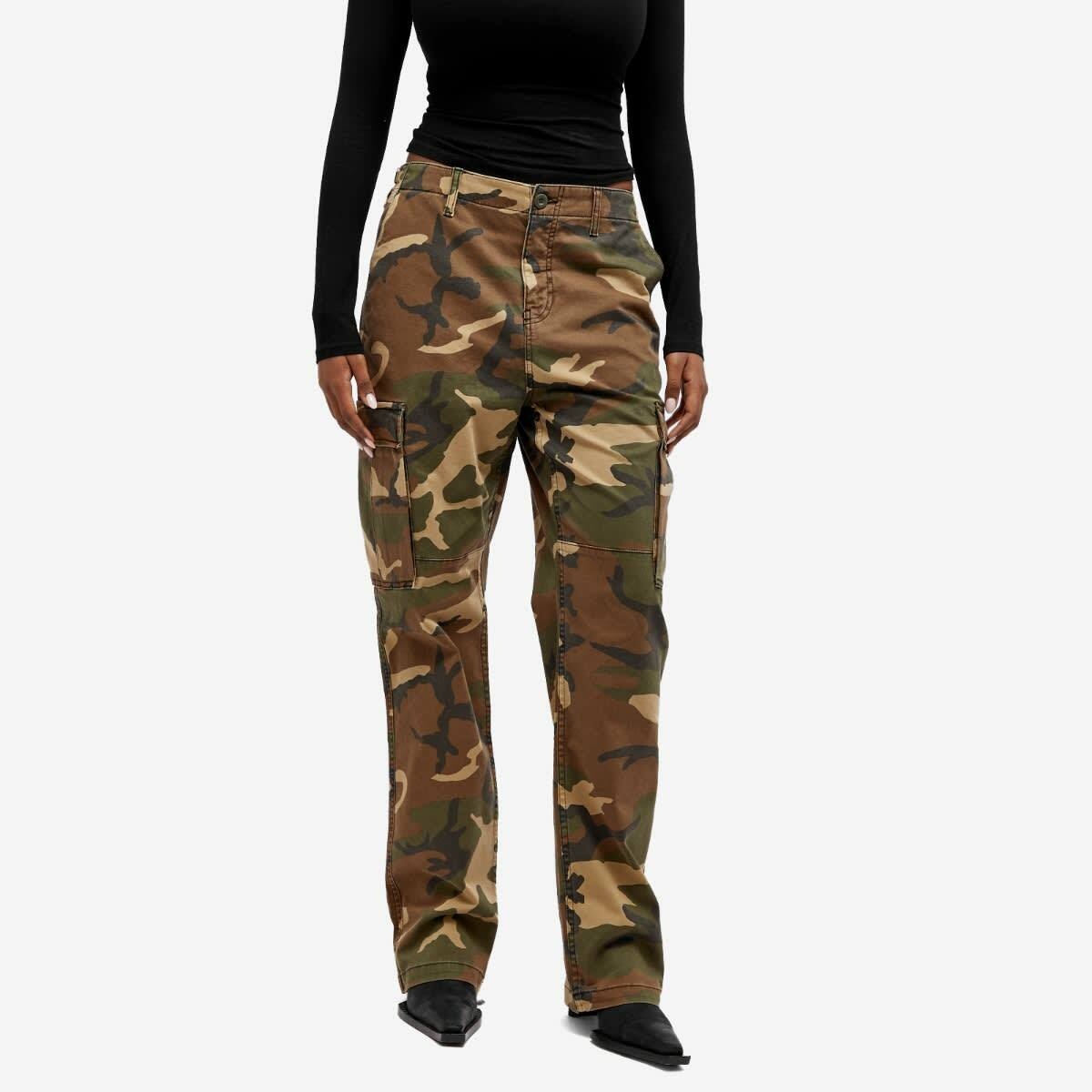 Buy Pinko women regular fit camouflage cargo pants blue and green Online |  Brands For Less