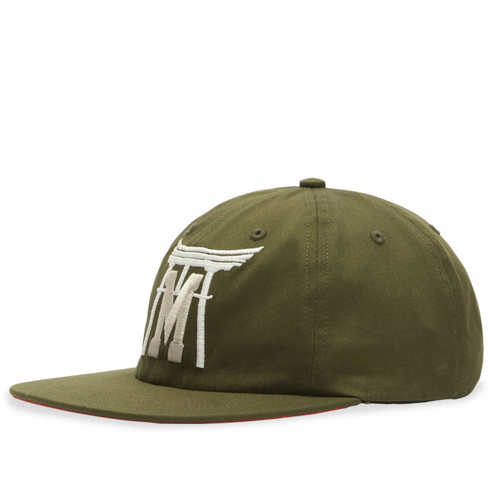 Photo: Maharishi Men's Temple M Okinawa 6 Panel Cap in Olive 