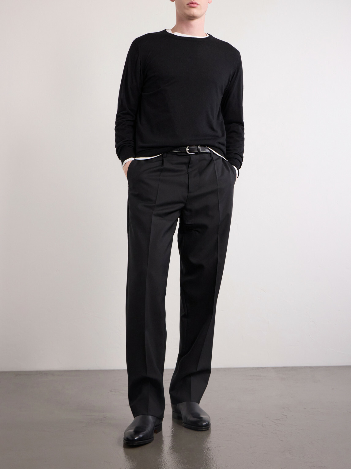 William Lockie - Merino Wool Sweater - Black