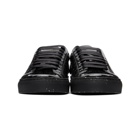 Givenchy Black Patent Reverse Logo Urban Street Sneakers