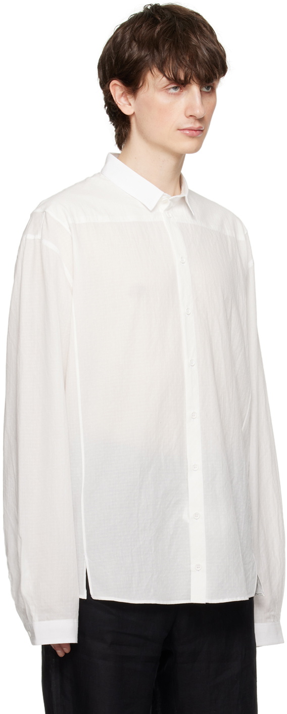 NICOLAS ANDREAS TARALIS White Jacquard Shirt