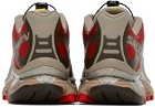 Salomon Red & Beige XT-4 OG Sneakers