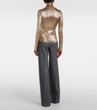 Tom Ford Metallic knit turtleneck sweater