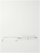 Cartier Eyewear - Frameless Silver-Tone Optical Glasses