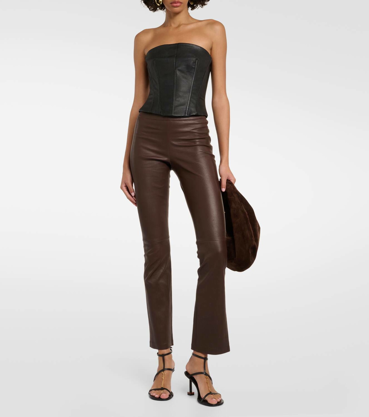 Faux leather trousers COLOUR black - RESERVED - 1364P-99X