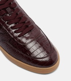 Christian Louboutin Tutti Rui croc-effect leather sneakers