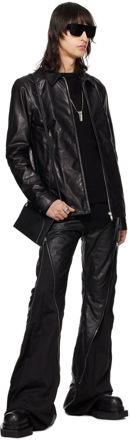 Rick Owens 24SS カーフレザーSugar Clubバッグ Rick Owens Black Sugar Calf Leather Club Bag Rick Owens