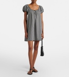 Dôen Julia gingham cotton poplin minidress