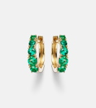 Anita Ko Graduated 18kt gold huggie earrings with emeralds