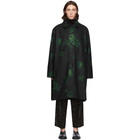 Davi Paris Black Hydrangea Coat