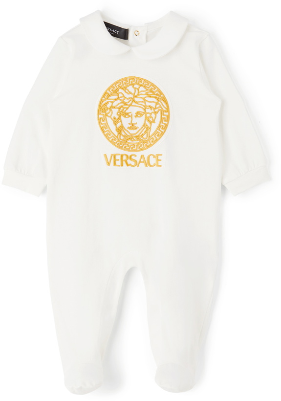 Photo: Versace Baby White Medusa Bodysuit