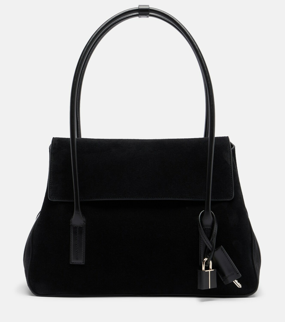 Tom Ford Eclipse Medium suede shoulder bag