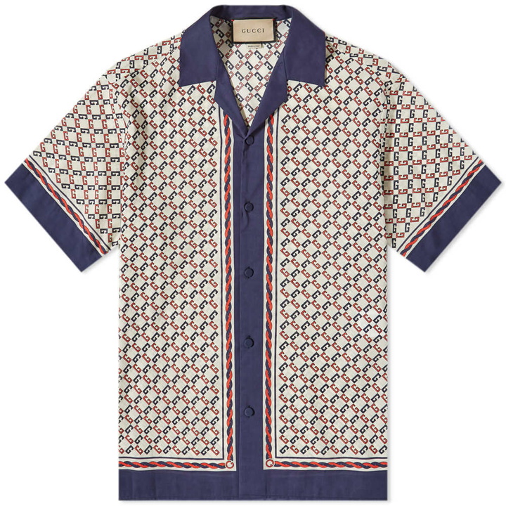 Photo: Gucci All Over GG Bowling Shirt