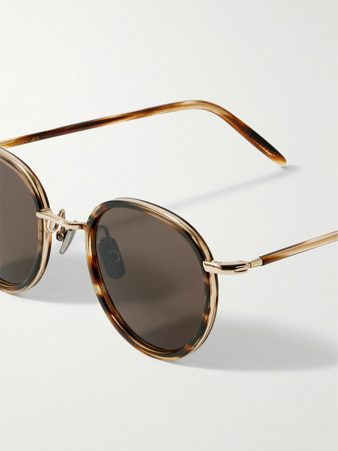 Mr P. - Cubitts Gifford Round-Frame Tortoiseshell Acetate and Gold-Tone Sunglasses