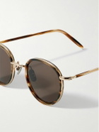 Mr P. - Cubitts Gifford Round-Frame Tortoiseshell Acetate and Gold-Tone Sunglasses