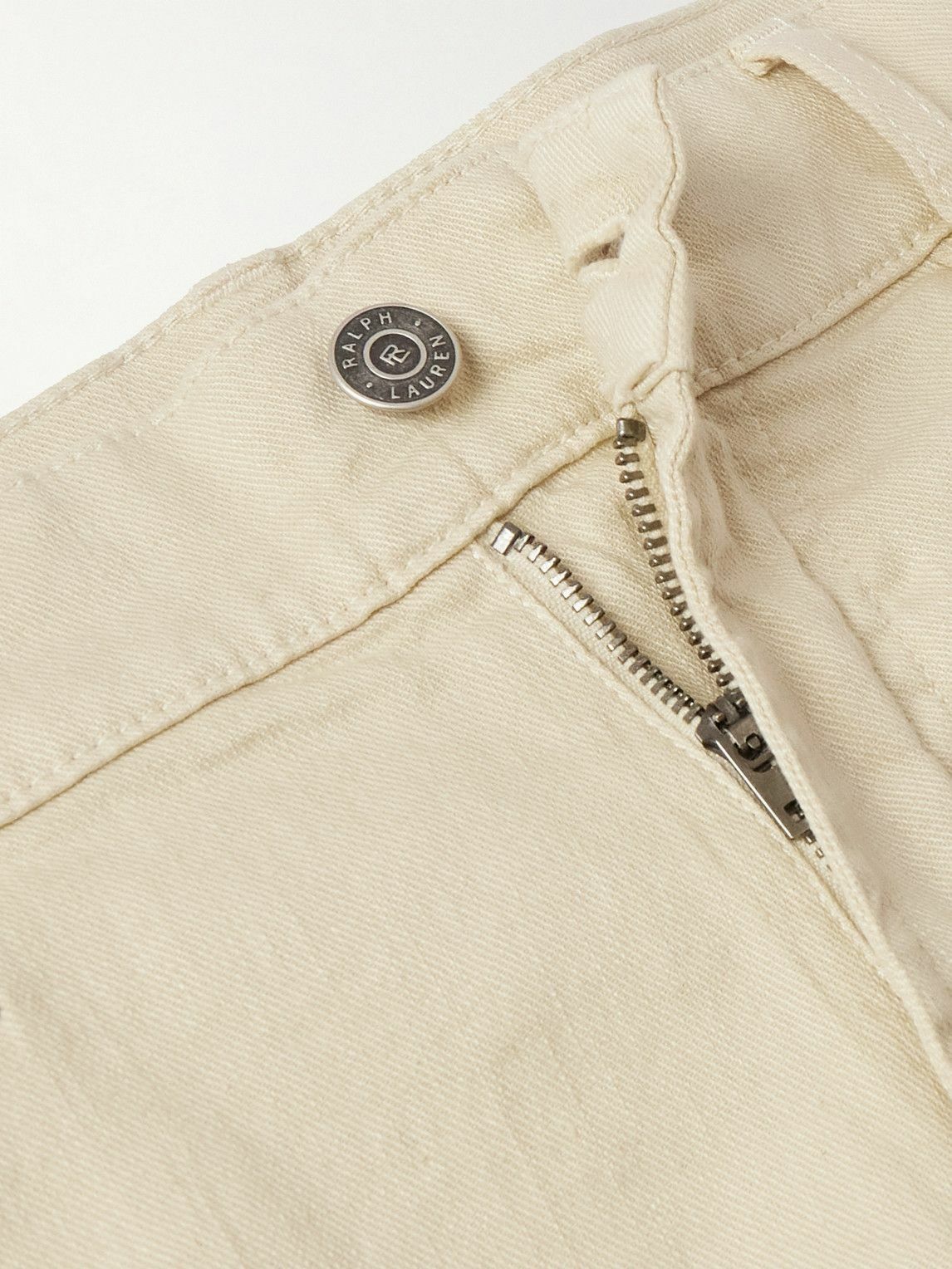 Ralph Lauren Purple label - Slim-Leg Twill Trousers - Neutrals