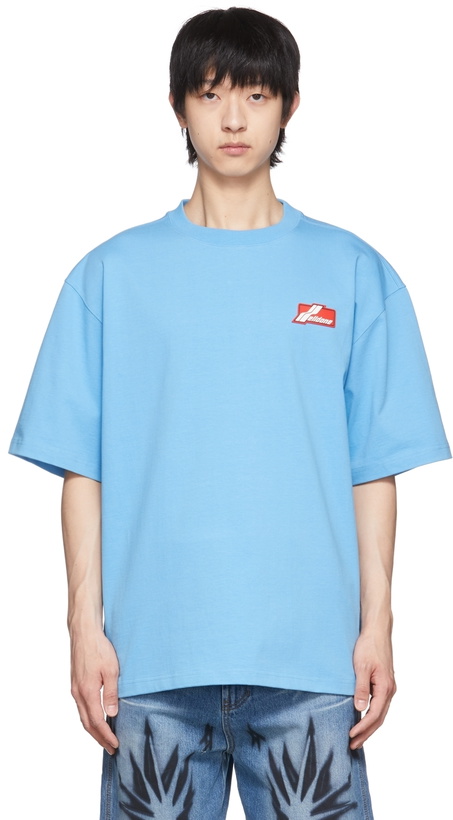 Photo: We11done Blue Cotton T-Shirt