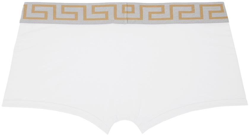 Versace Underwear White Greca Boxers Versace Underwear