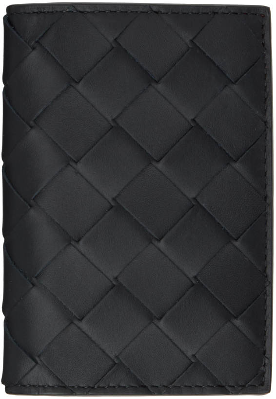 Photo: Bottega Veneta Black & Red Flap Card Case