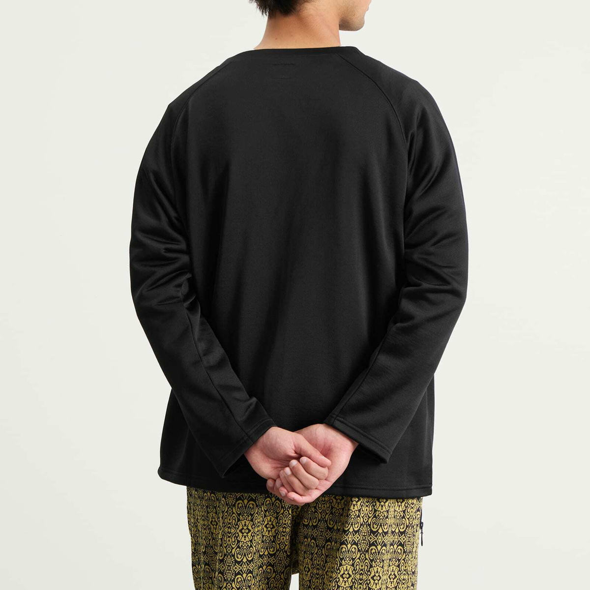Needles Men's V-Neck Cardigan in Black Needles