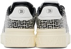 Balmain Beige & Black B-Court Flip Sneakers