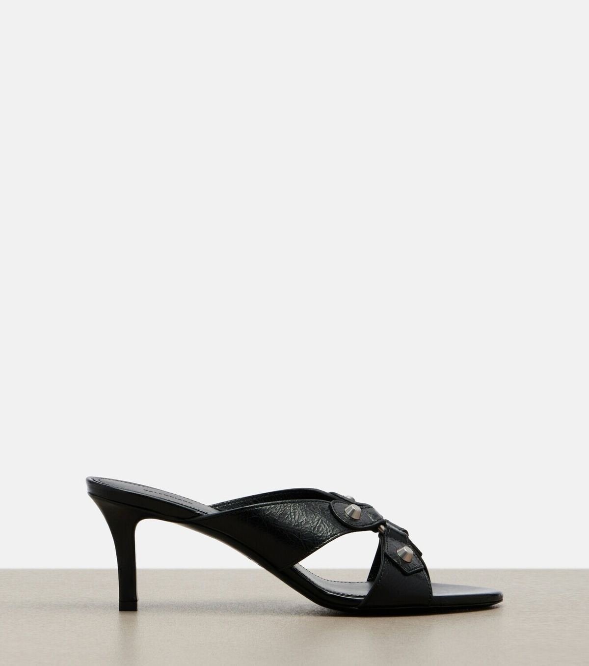 Balenciaga Cagole leather mules