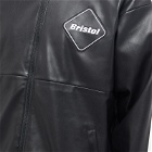 F.C. Real Bristol Men's FC Real Bristol Fake Leather Jacket in Black