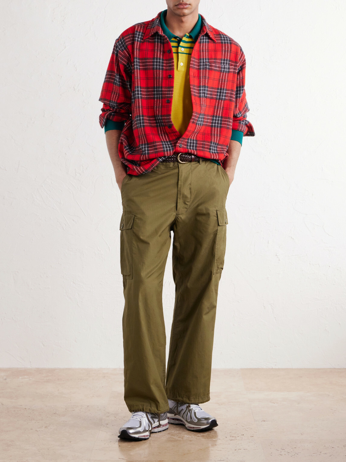 Aimé Leon Dore - Checked Cotton-Flannel Shirt - Red