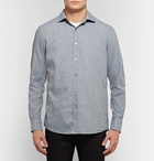 Ermenegildo Zegna - Puppytooth Cotton Shirt - Men - Blue