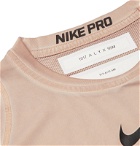 1017 ALYX 9SM - Nike Compression Printed Mesh-Panelled Stretch-Jersey T-Shirt - Neutrals