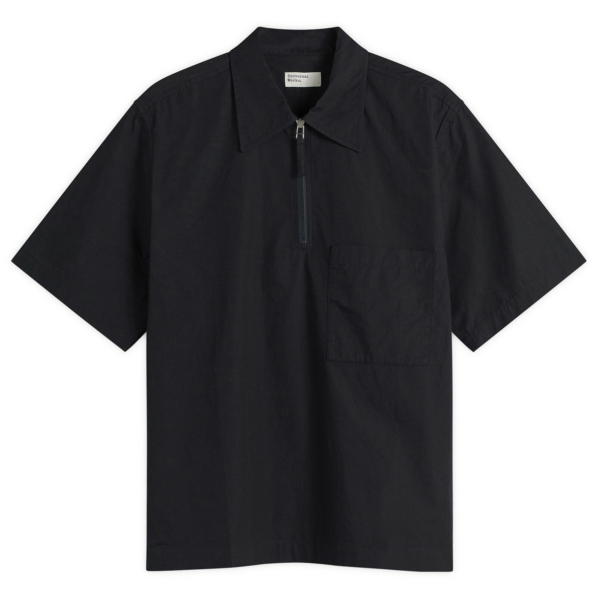 Universal Works Men's Broadcloth Ewan Shirt in Navy